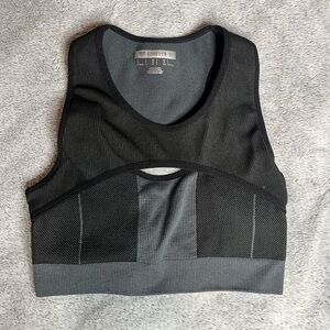 Forever 21 Black Ribbed Sportsbra